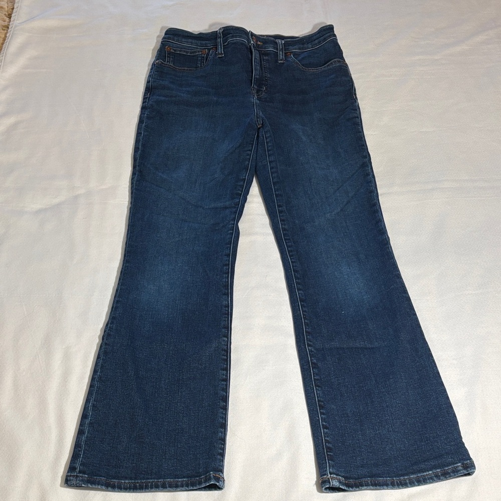 Madewell Dark Blue Kick Out Flare Jeans - Size 28T